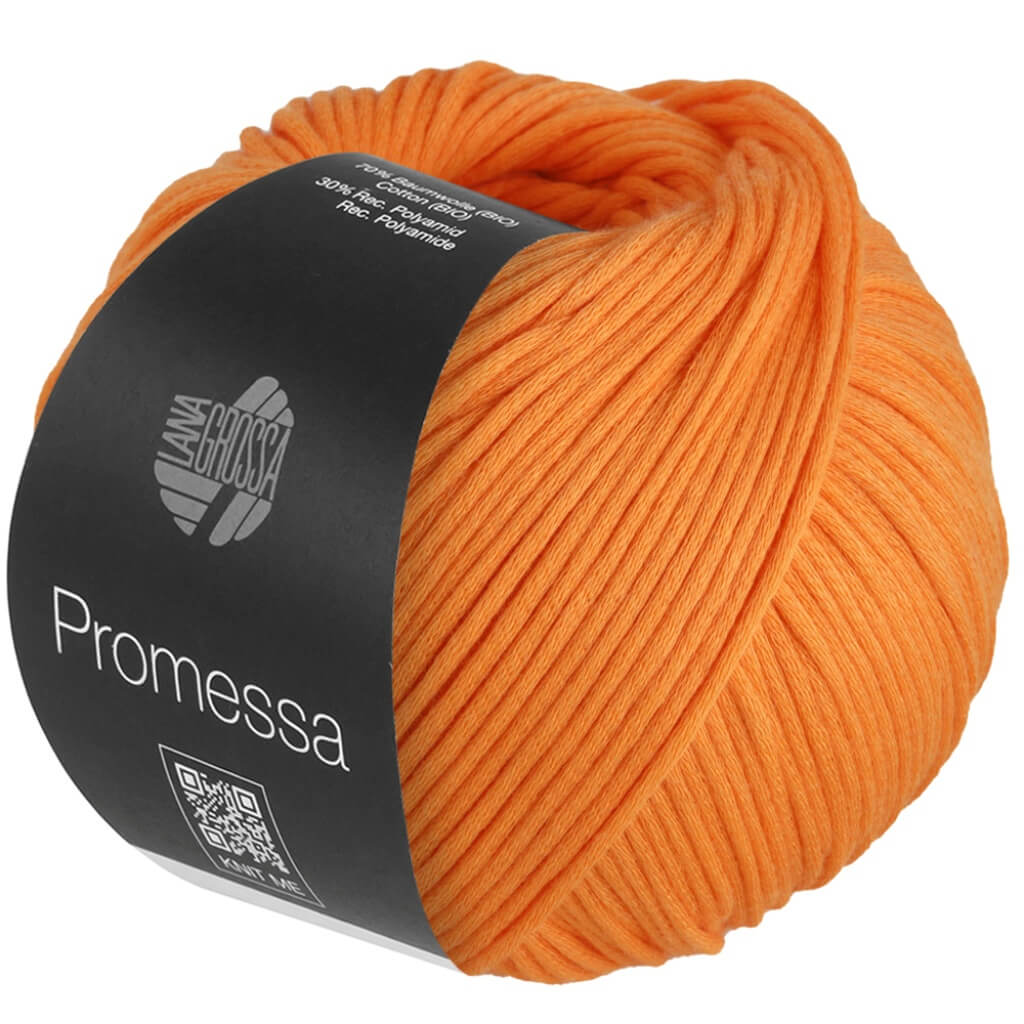 Lana Grossa Promessa, Farbe 4 Orange – Baumwolle und Synthetik bei Lieblingsgarn