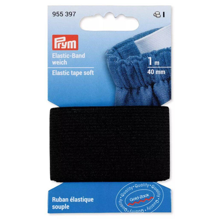 Prym Elastic-Band weich, Farbe schwarz – Kunststoff bei Lieblingsgarn