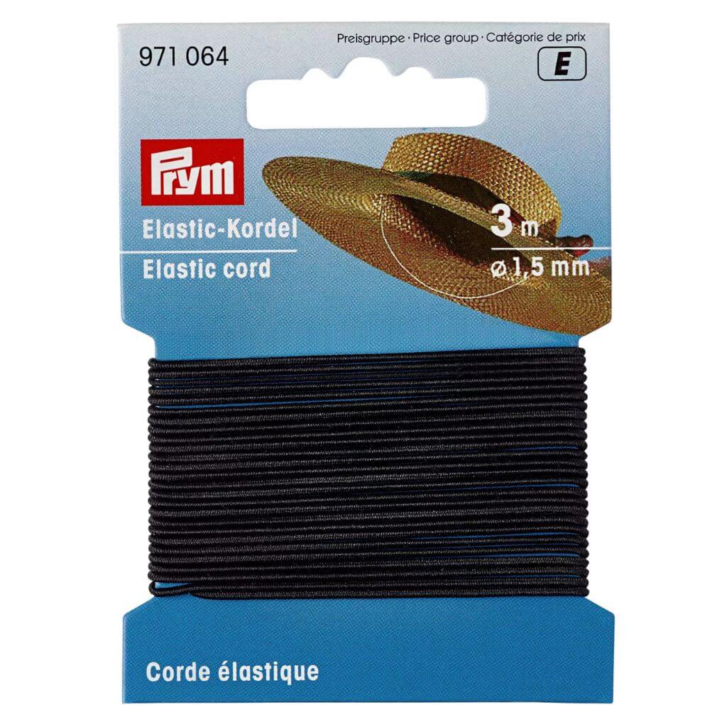 Prym Elastic-Kordel 1,5mm, Farbe schwarz – Kunststoff bei Lieblingsgarn