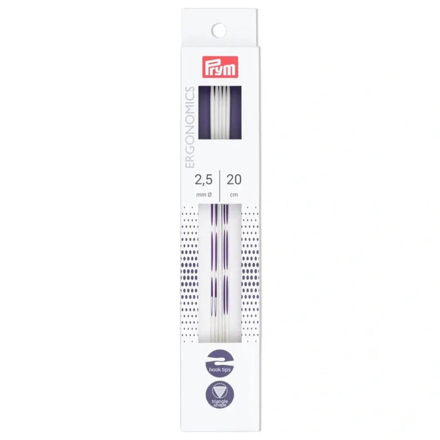 Prym Ergonomics Strumpfstricknadeln 20 cm, Farbe 20 – Kunststoff bei Lieblingsgarn