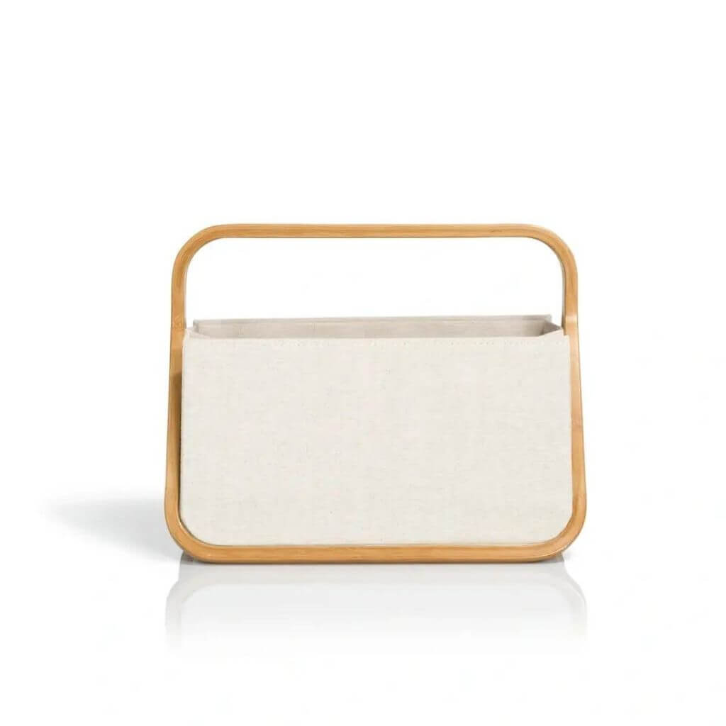 Prym Fold &amp; Store Basket "Canvas &amp; Bamboo" bei bei bei bei Lieblingsgarn