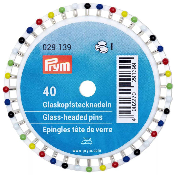 Prym Glaskopfnadeln, Farbe 40 – Glas und Metall bei Lieblingsgarn