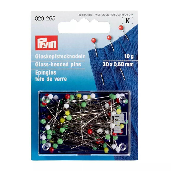 Prym Glaskopfnadeln, Farbe 30 – Glas und Metall bei Lieblingsgarn