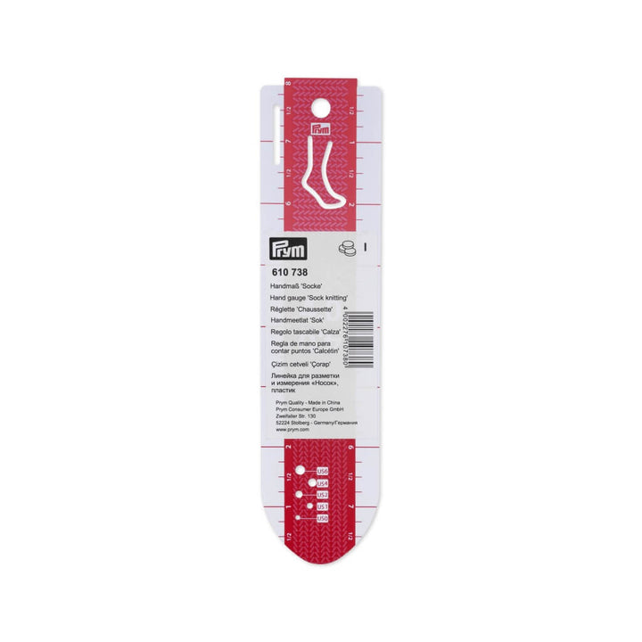Prym Handmaß Socke 20 cm bei bei bei bei Lieblingsgarn