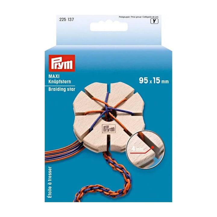 Prym Knüpfstern, Farbe Maxi – Holz bei Lieblingsgarn