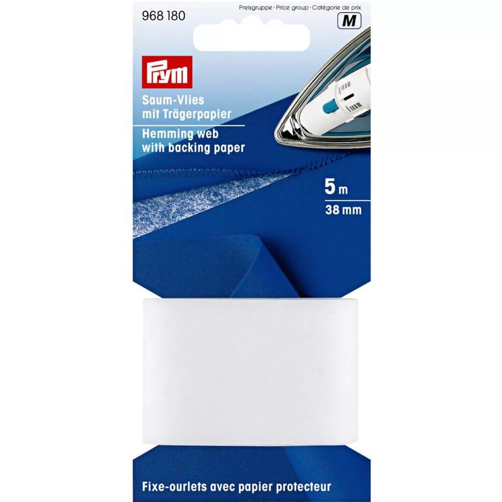 Prym Saumvlies mit Trägerpapier zum Einbügeln, Farbe 38 mm – Synthetik bei Lieblingsgarn