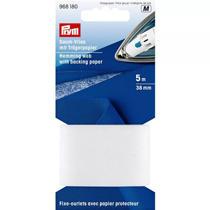 Prym Saumvlies mit Trägerpapier zum Einbügeln, Farbe 38 mm – Synthetik bei Lieblingsgarn