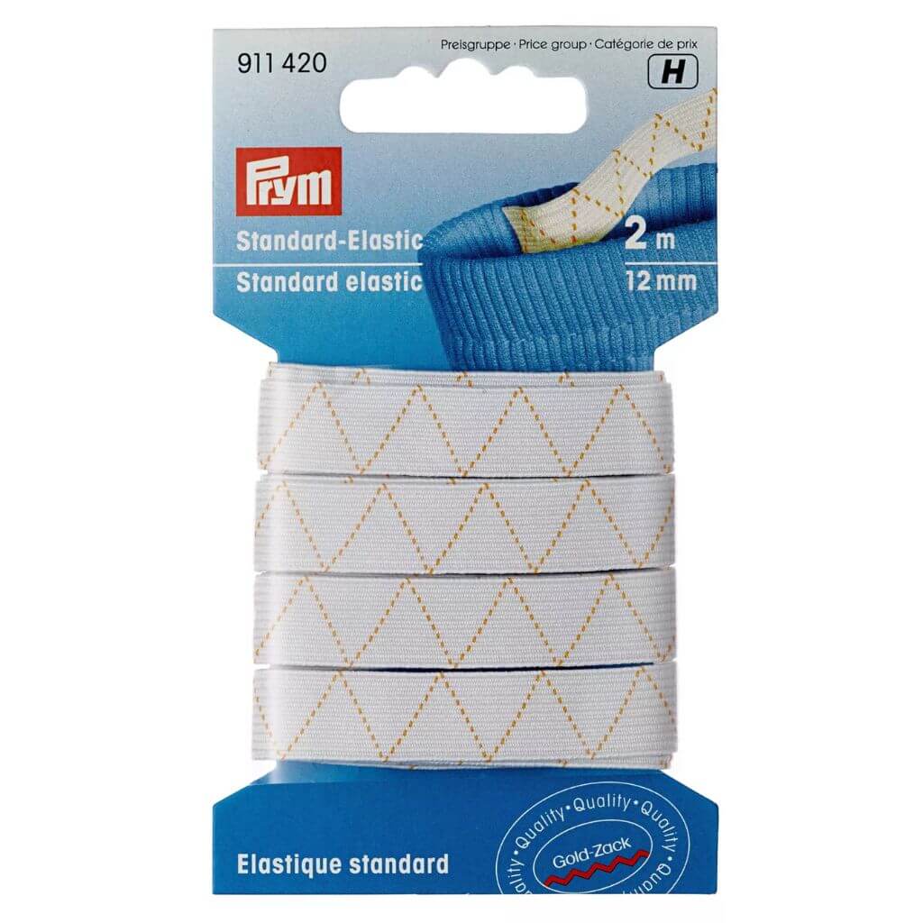Prym Standard-Elastic Gummiband, Farbe 12 mm – Kunststoff bei Lieblingsgarn