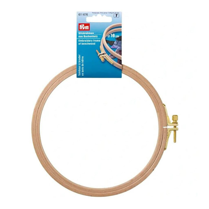 Prym Stickrahmen Ø 13 cm - 25 cm, Farbe 8 mm X 16 cm – Holz bei Lieblingsgarn