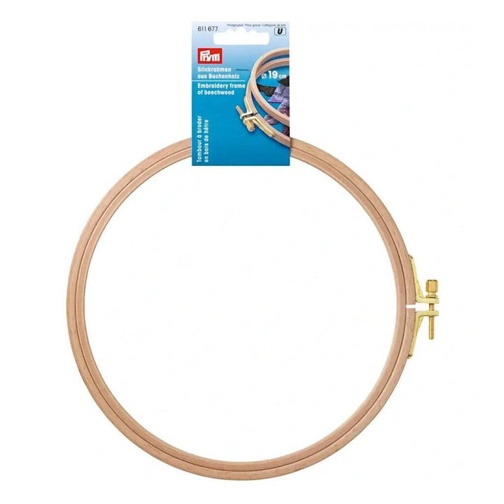 Prym Stickrahmen Ø 13 cm - 25 cm, Farbe 8 mm X 19 cm – Holz bei Lieblingsgarn