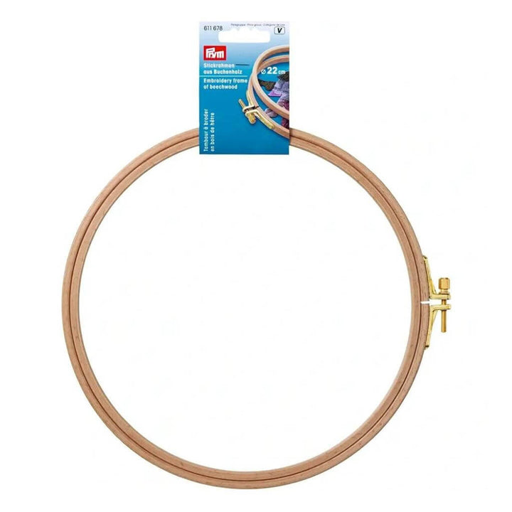 Prym Stickrahmen Ø 13 cm - 25 cm, Farbe 8 mm X 22 cm – Holz bei Lieblingsgarn