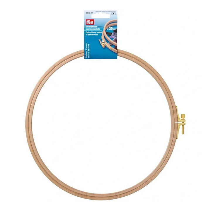 Prym Stickrahmen Ø 13 cm - 25 cm, Farbe 8 mm X 25 cm – Holz bei Lieblingsgarn