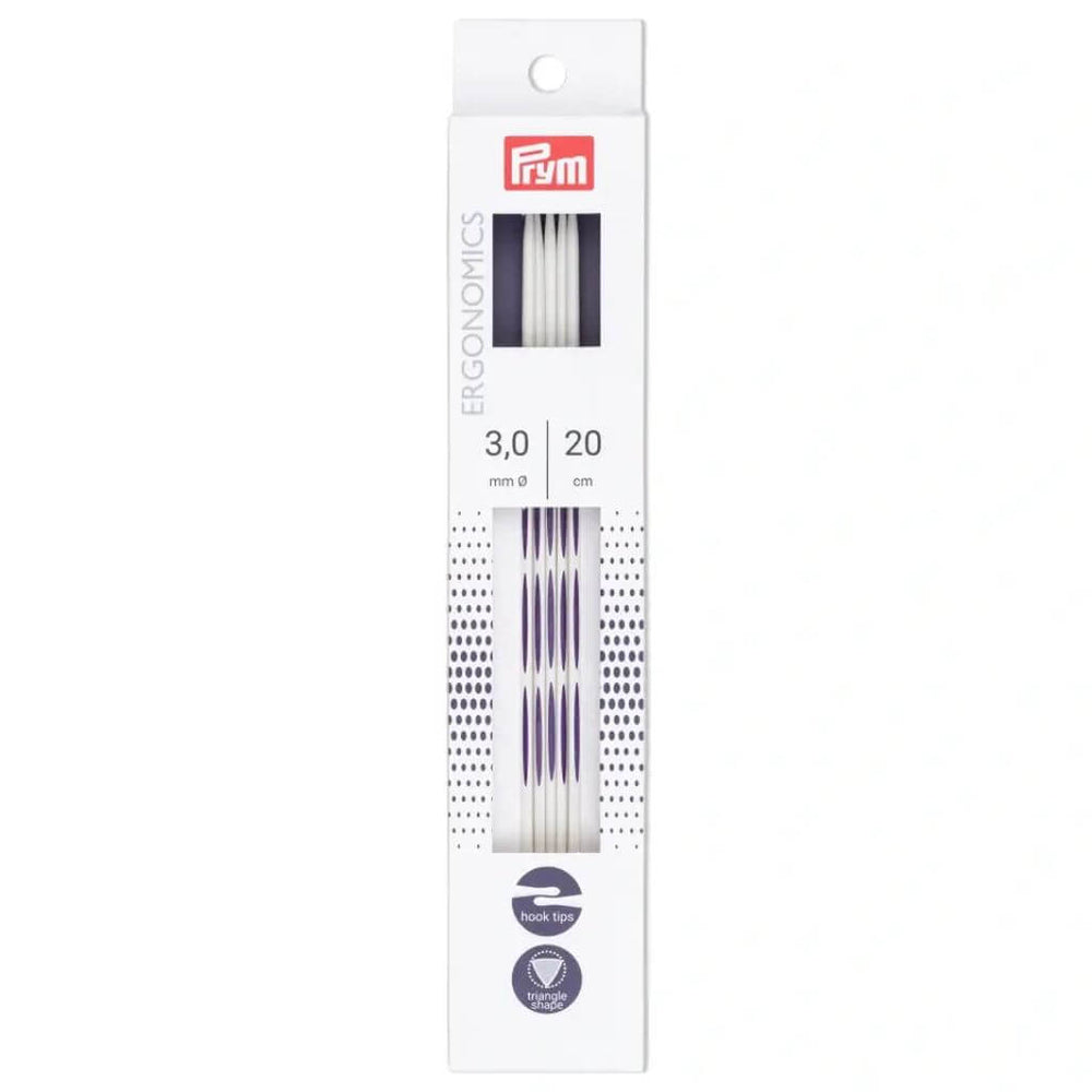 Prym Ergonomics Strumpfstricknadeln 20 cm, Farbe 20 – Kunststoff bei Lieblingsgarn