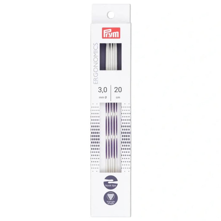 Prym Ergonomics Strumpfstricknadeln 20 cm, Farbe 20 – Kunststoff bei Lieblingsgarn