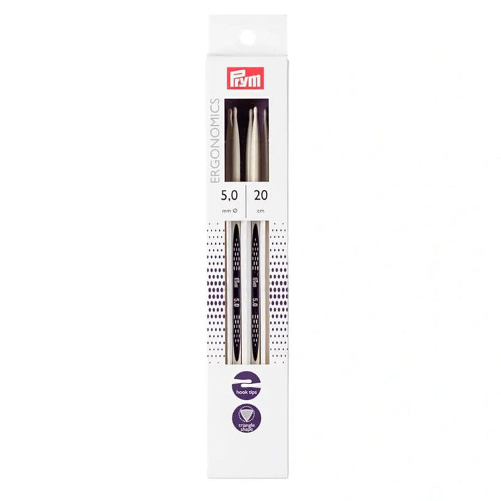 Prym Ergonomics Strumpfstricknadeln 20 cm, Farbe 20 – Kunststoff bei Lieblingsgarn