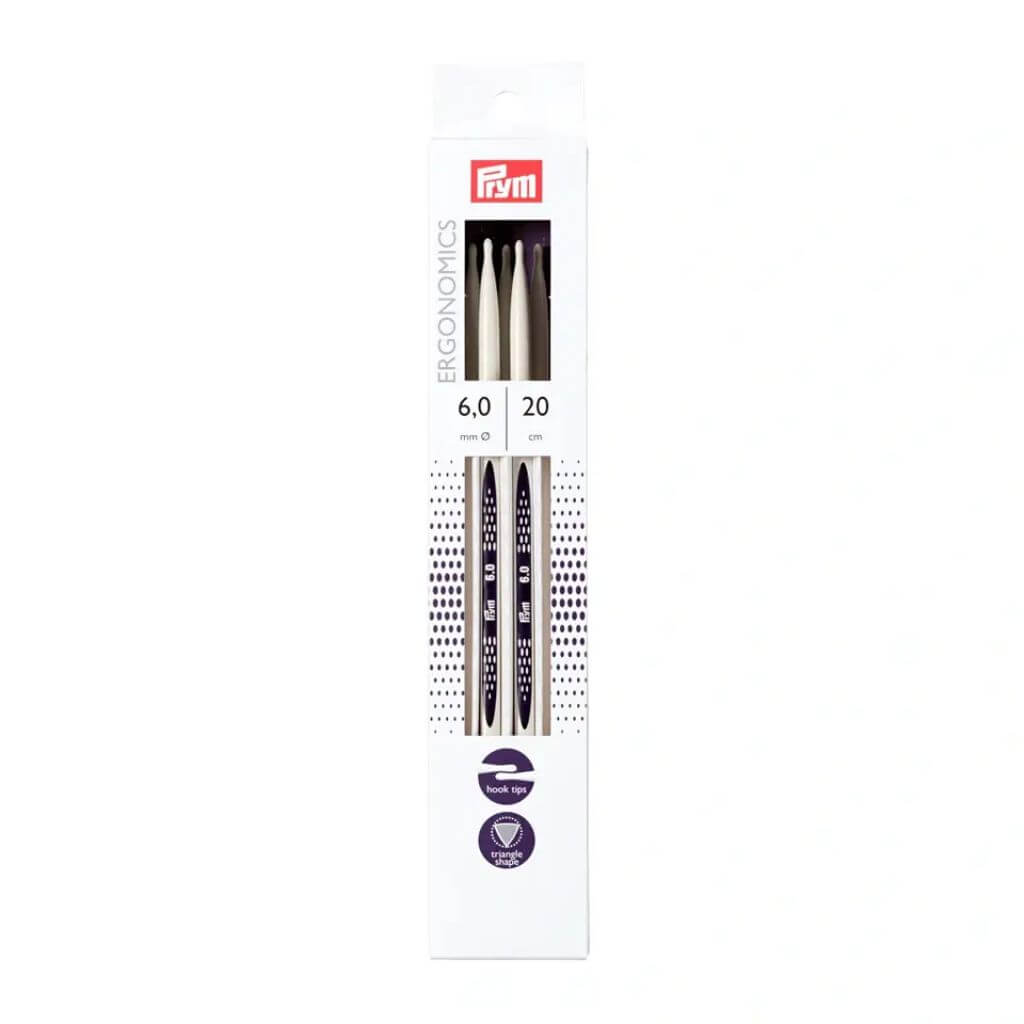 Prym Ergonomics Strumpfstricknadeln 20 cm, Farbe 20 – Kunststoff bei Lieblingsgarn