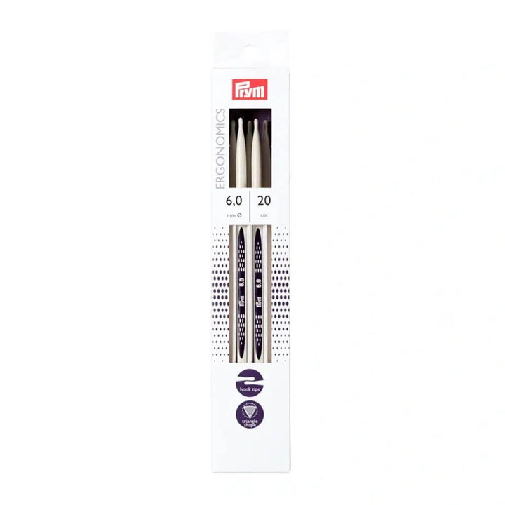 Prym Ergonomics Strumpfstricknadeln 20 cm, Farbe 20 – Kunststoff bei Lieblingsgarn