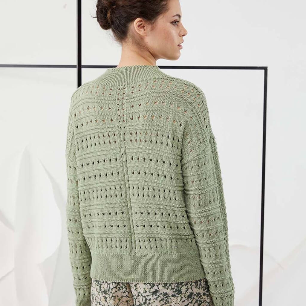 Lang Yarns Pattern Pullover mit Lochmuster Strickanleitung - Lang Yarns (PDF) bei bei bei bei Lieblingsgarn
