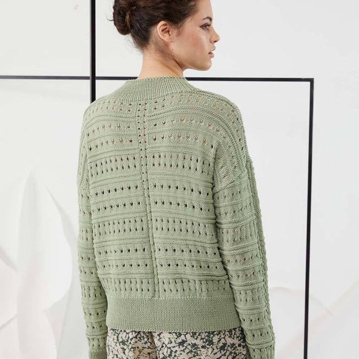 Lang Yarns Pattern Pullover mit Lochmuster Strickanleitung - Lang Yarns (PDF) bei bei bei bei Lieblingsgarn