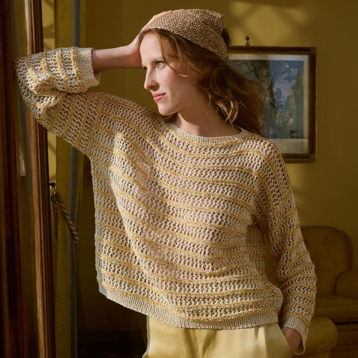 Lana Grossa Pattern Sommerpullover mit Mustermix Strickanleitung - Lana Grossa (Heft) bei bei bei bei bei Lieblingsgarn