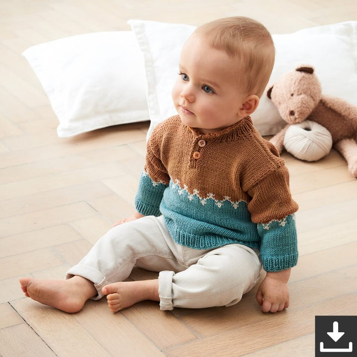 Lana Grossa Pattern Kleinkind Pullover Strickset - Lana Grossa (PDF) bei bei bei bei Lieblingsgarn