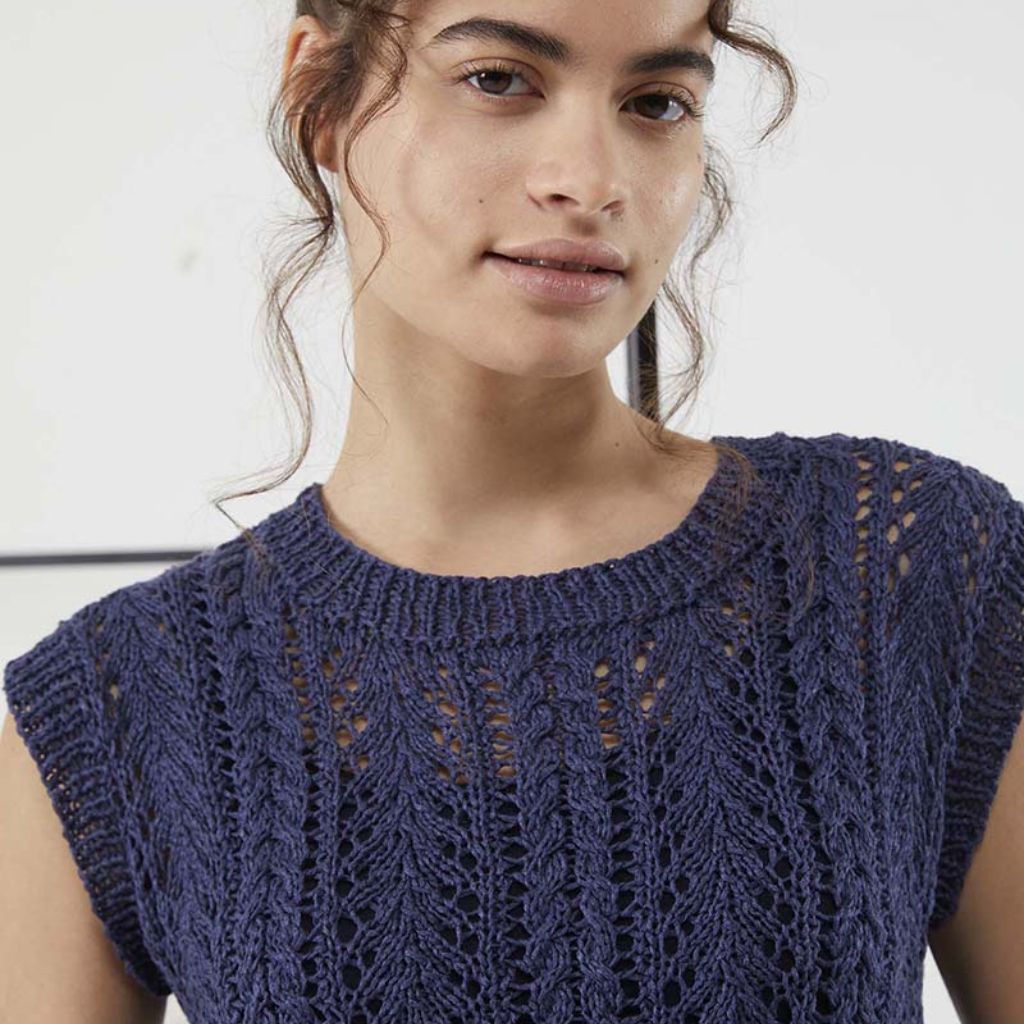Lang Yarns Pattern Pullunder mit Lochmuster Strickanleitung - Lang Yarns (PDF) bei bei bei bei bei bei bei bei Lieblingsgarn