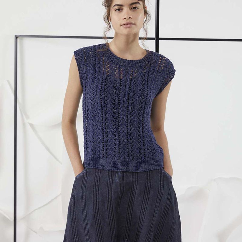 Lang Yarns Pattern Pullunder mit Lochmuster Strickanleitung - Lang Yarns (PDF) bei bei bei bei bei bei bei bei Lieblingsgarn