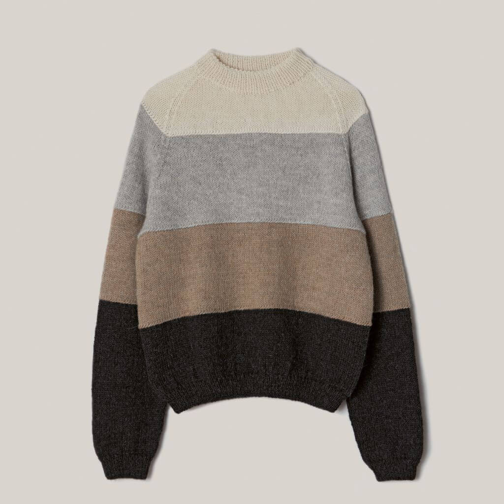 Lana Grossa Pattern Raglanpullover mit Blockstreifen Strickanleitung - Lana Grossa (PDF) bei bei bei bei Lieblingsgarn