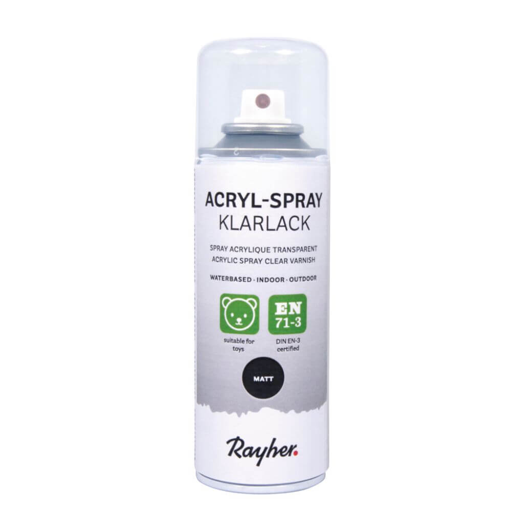 Rayher Acryl Spray Klarlack, Matt, 200ml bei bei bei bei Lieblingsgarn