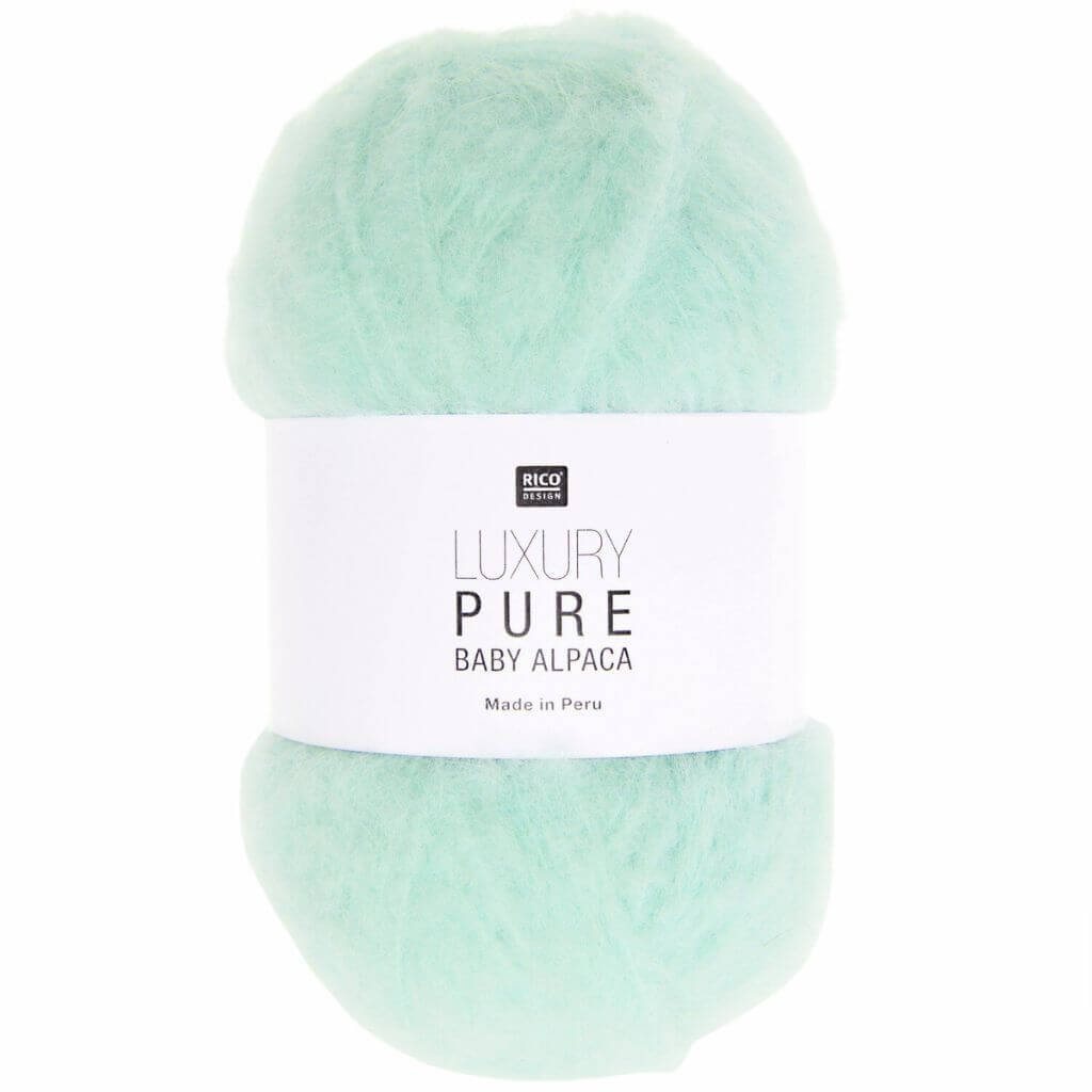 Rico Design Luxury Pure Baby Alpaca, Farbe 003 Mint – Alpaka bei Lieblingsgarn