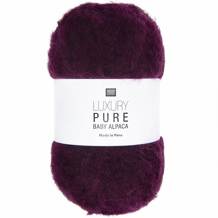 Rico Design Luxury Pure Baby Alpaca, Farbe 004 Bordeaux – Alpaka bei Lieblingsgarn