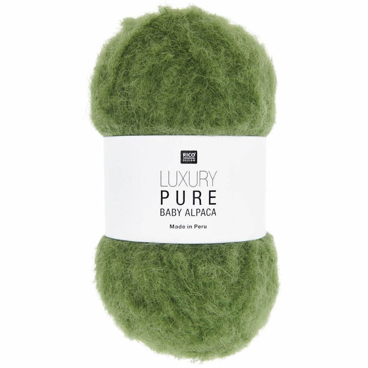 Rico Design Luxury Pure Baby Alpaca, Farbe 006 Oliv – Alpaka bei Lieblingsgarn