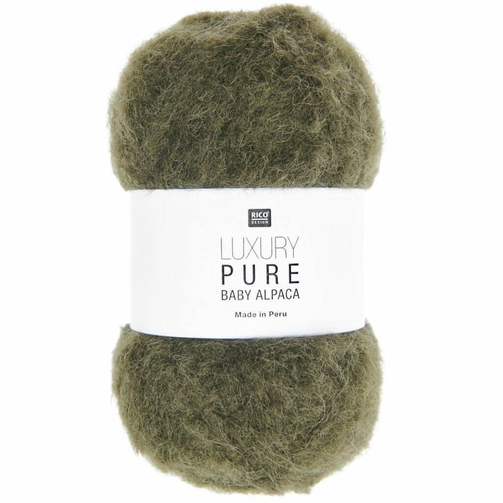 Rico Design Luxury Pure Baby Alpaca, Farbe 007 Khaki – Alpaka bei Lieblingsgarn