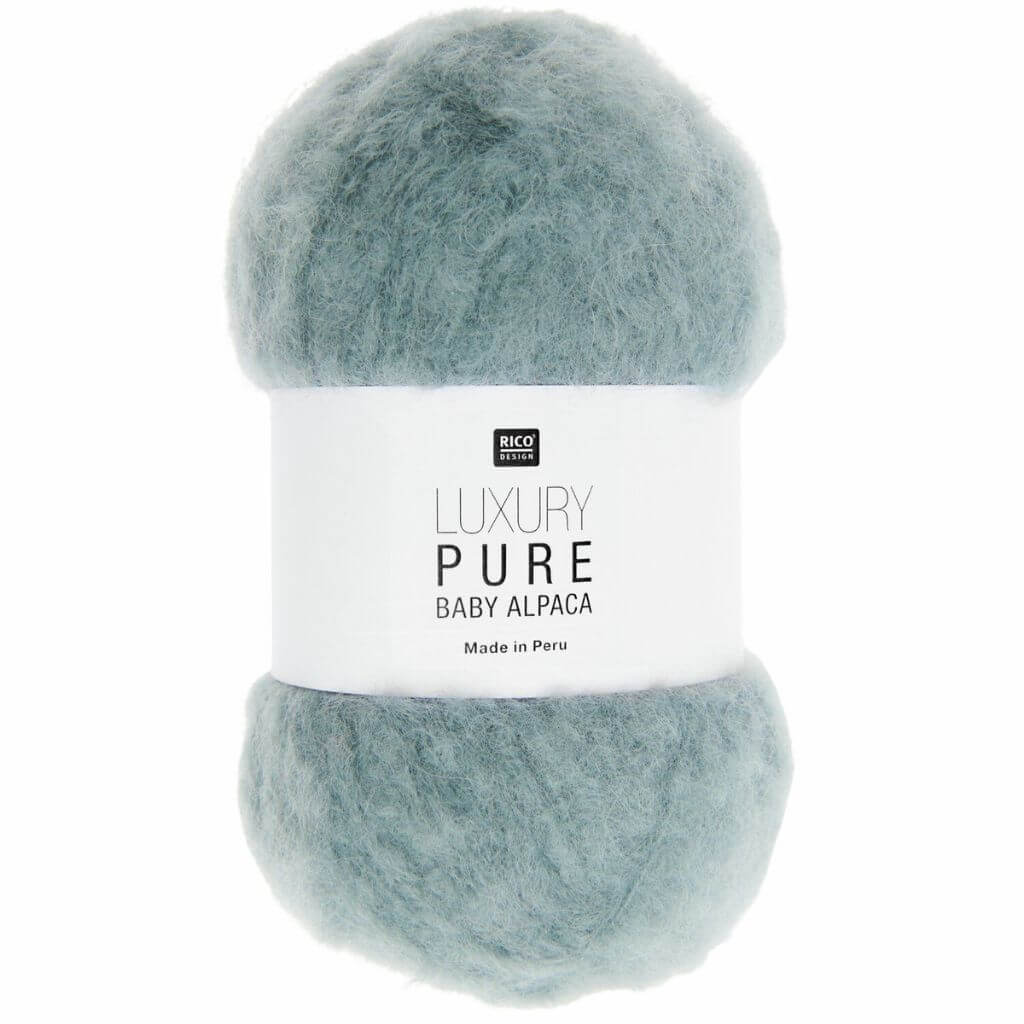 Rico Design Luxury Pure Baby Alpaca, Farbe 008 Rauchblau – Alpaka bei Lieblingsgarn