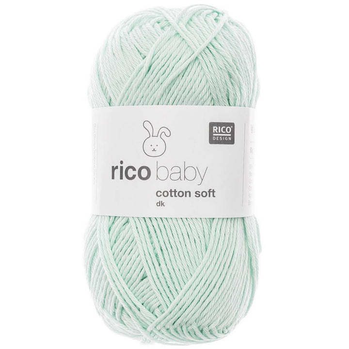 Rico Design Baby Cotton Soft DK 50 g, Farbe 031 Mint – Baumwolle und Polyacryl bei Lieblingsgarn