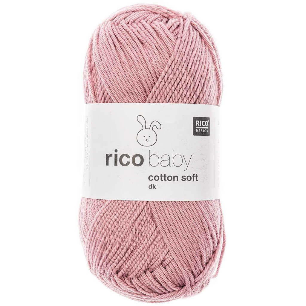 Rico Design Baby Cotton Soft DK 50 g, Farbe 047 Altrosa – Baumwolle und Polyacryl bei Lieblingsgarn