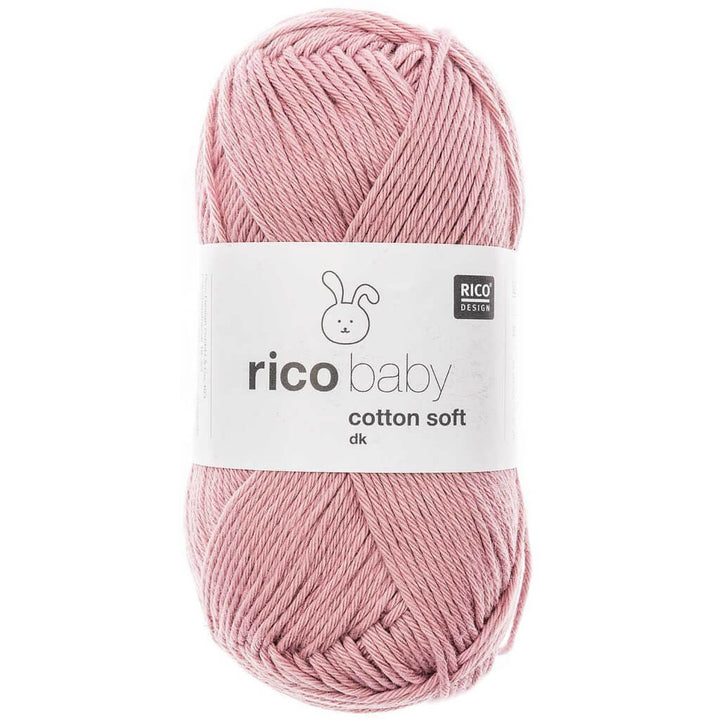 Rico Design Baby Cotton Soft DK 50 g, Farbe 047 Altrosa – Baumwolle und Polyacryl bei Lieblingsgarn