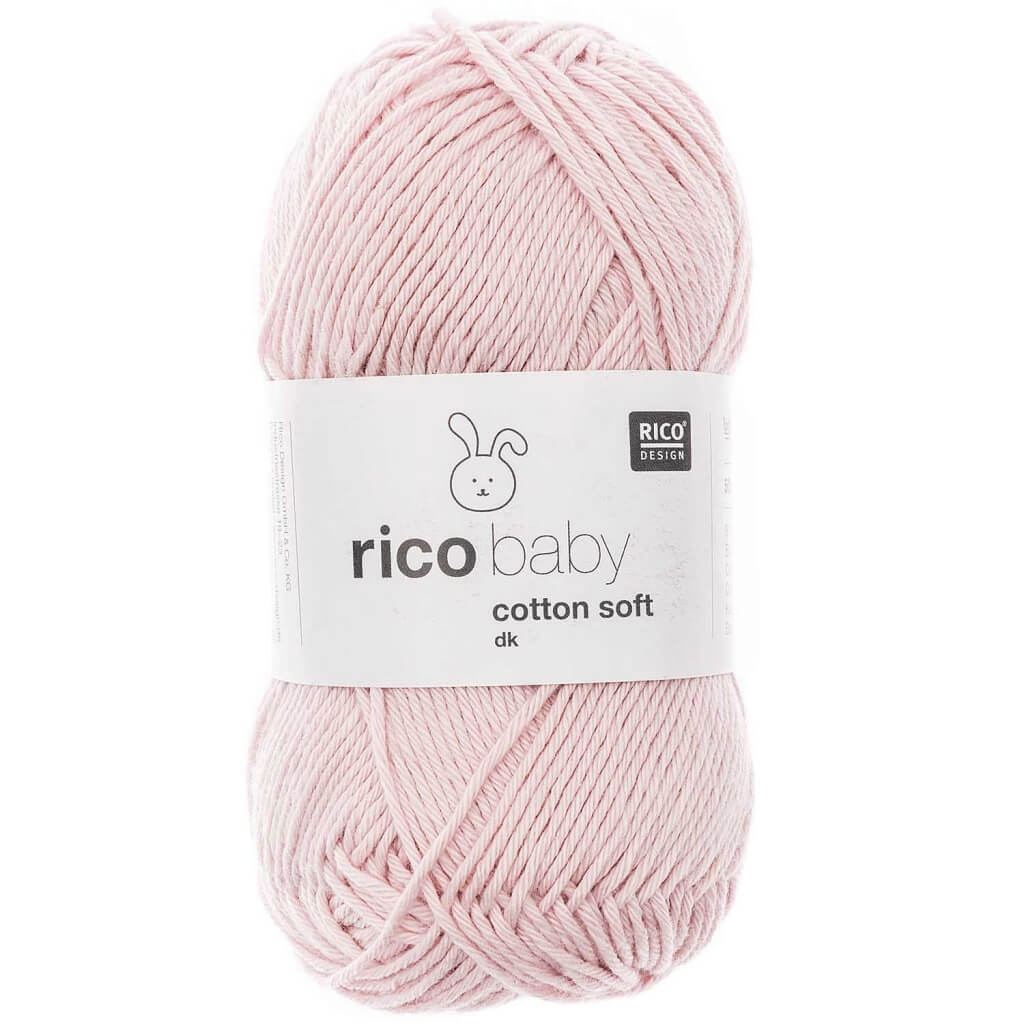 Rico Design Baby Cotton Soft DK 50 g, Farbe 052 Hellrosa – Baumwolle und Polyacryl bei Lieblingsgarn