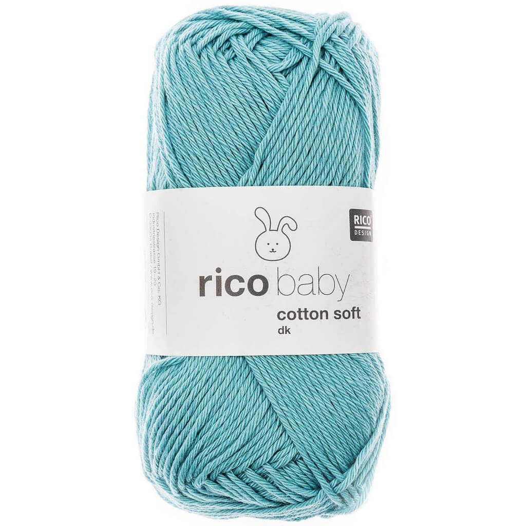 Rico Design Baby Cotton Soft DK 50 g, Farbe 056 Tuerkis – Baumwolle und Polyacryl bei Lieblingsgarn