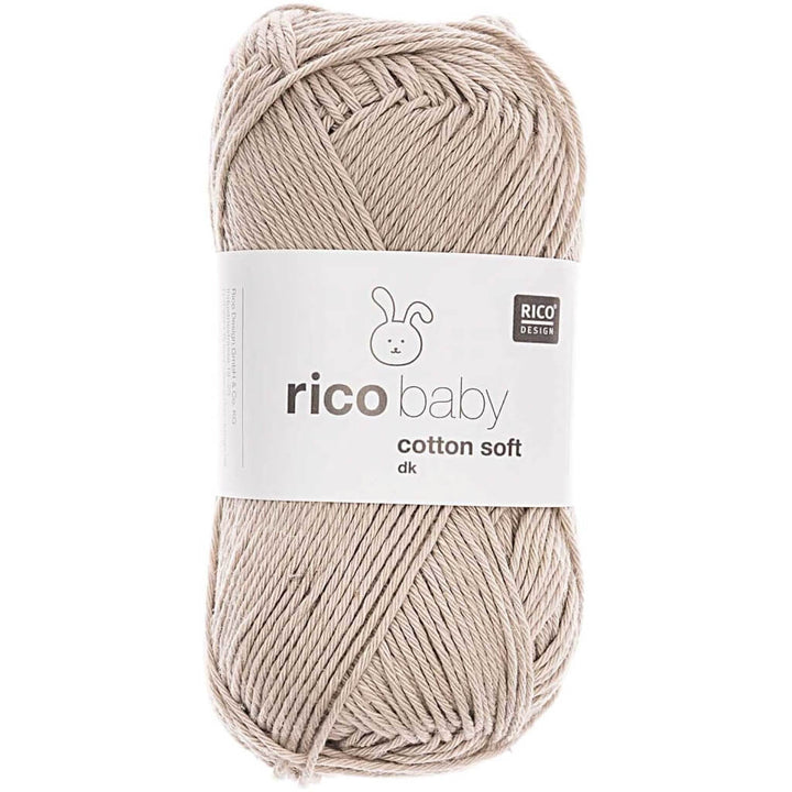 Rico Design Baby Cotton Soft DK 50 g, Farbe 069 Kokos – Baumwolle und Polyacryl bei Lieblingsgarn
