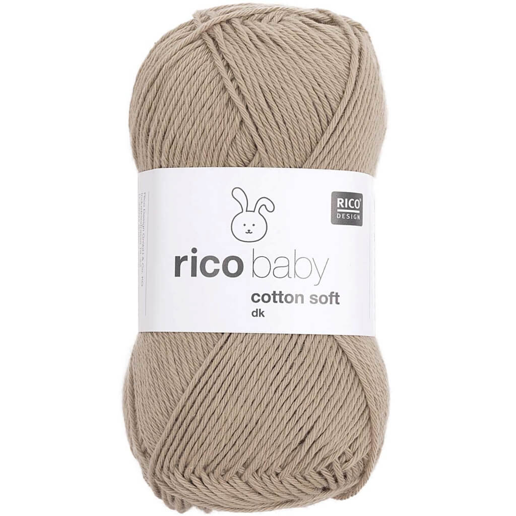 Rico Design Baby Cotton Soft DK 50 g, Farbe 075 Oliv – Baumwolle und Polyacryl bei Lieblingsgarn