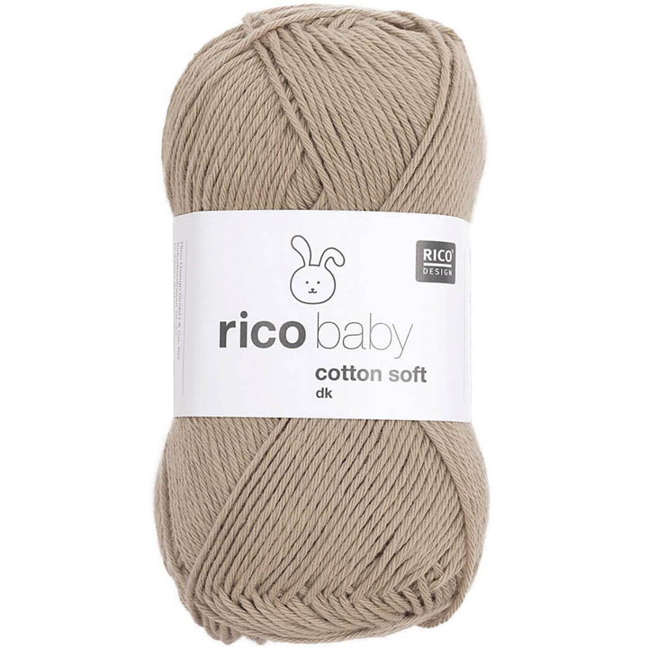 Rico Design Baby Cotton Soft DK 50 g, Farbe 075 Oliv – Baumwolle und Polyacryl bei Lieblingsgarn