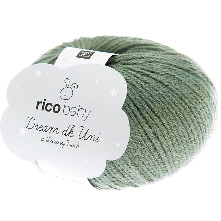 Rico Design Baby Dream Uni DK, Farbe 016 Efeu – Acryl und Polyamid bei Lieblingsgarn