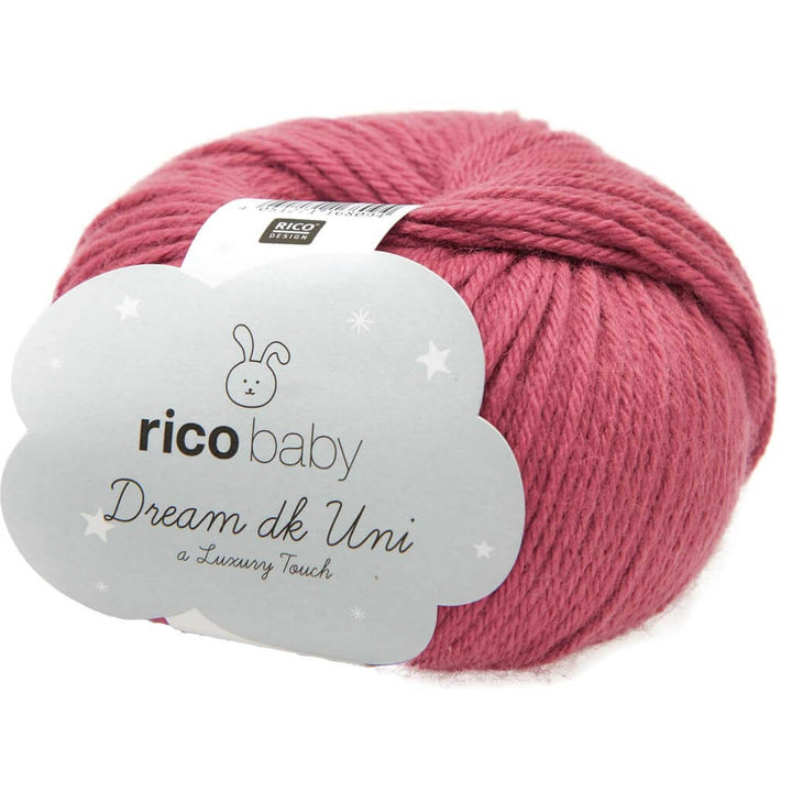 Rico Design Baby Dream Uni DK, Farbe 019 Bordeaux – Acryl und Polyamid bei Lieblingsgarn