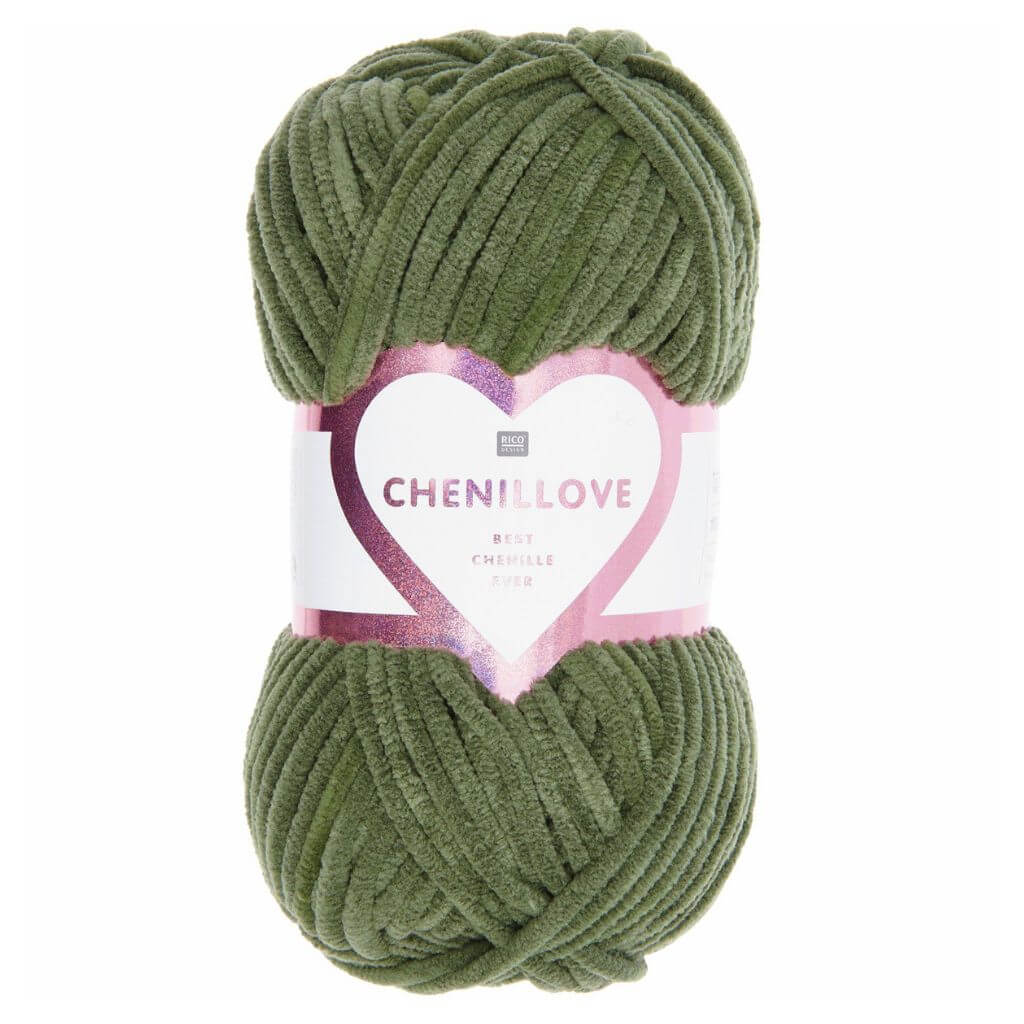 Rico Design Creative Chenillove, Farbe 024 Oliv – Polyester bei Lieblingsgarn