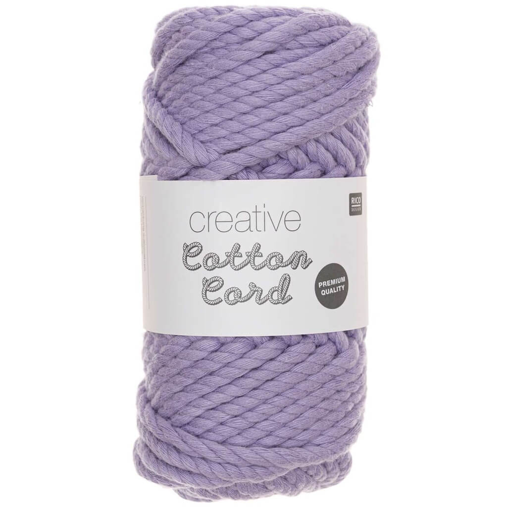 Rico Design Creative Cotton Cord 5mm x 25m, Farbe Lila – Baumwolle bei Lieblingsgarn