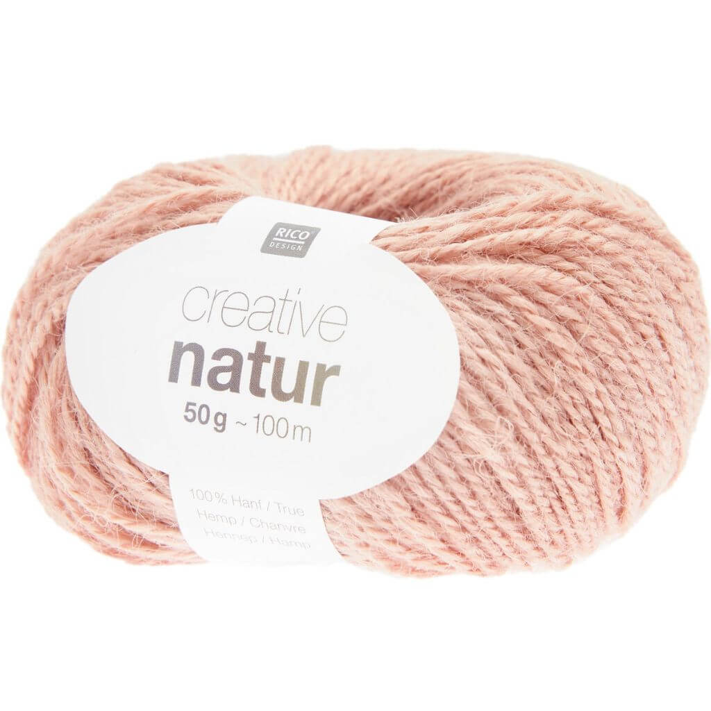 Rico Design Creative Natur 50 g - Hanfgarn, Farbe 003 Rosa – Sonstige Naturfasern bei Lieblingsgarn