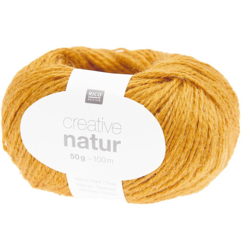 Rico Design Creative Natur 50 g - Hanfgarn, Farbe 004 Senf – Sonstige Naturfasern bei Lieblingsgarn