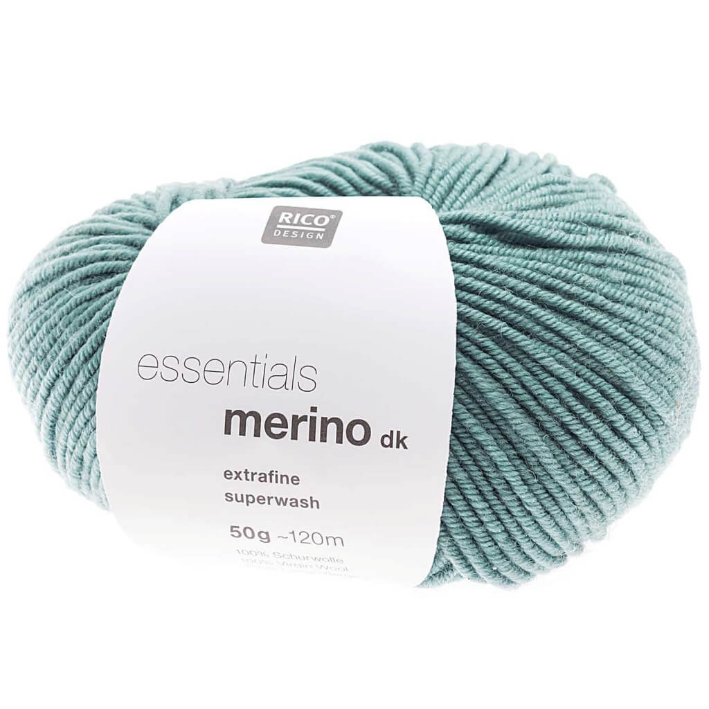 Rico Design Essentials Merino DK 50 g, Farbe 81 Hellpetrol – Merino bei Lieblingsgarn