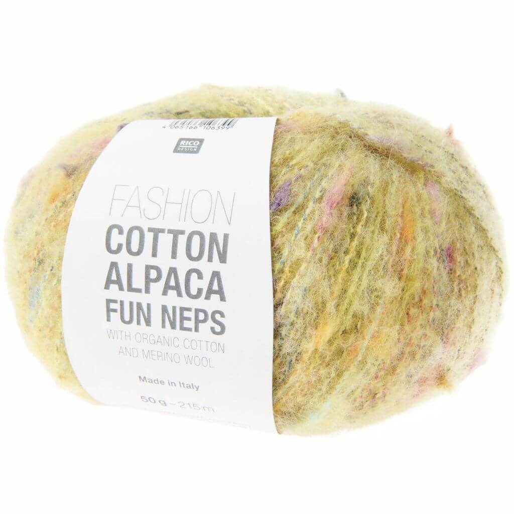 Rico Design Fashion Cotton Alpaca Fun Neps, Farbe 007 vanille – Alpaka, Baumwolle und Schurwolle bei Lieblingsgarn
